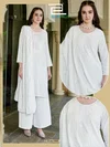 White Lily By Blue Hills Rayon Plus Size Kurti Set